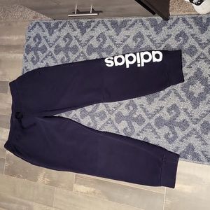 Adidas large sweatpants blue